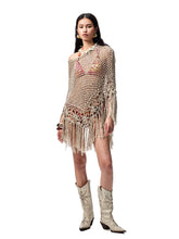 V-Mouth Pointed-Toe Leather Embroidered Denim Boots
